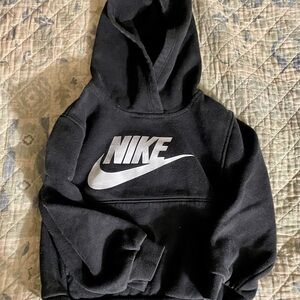 Nike Black Hoodie with White Logo